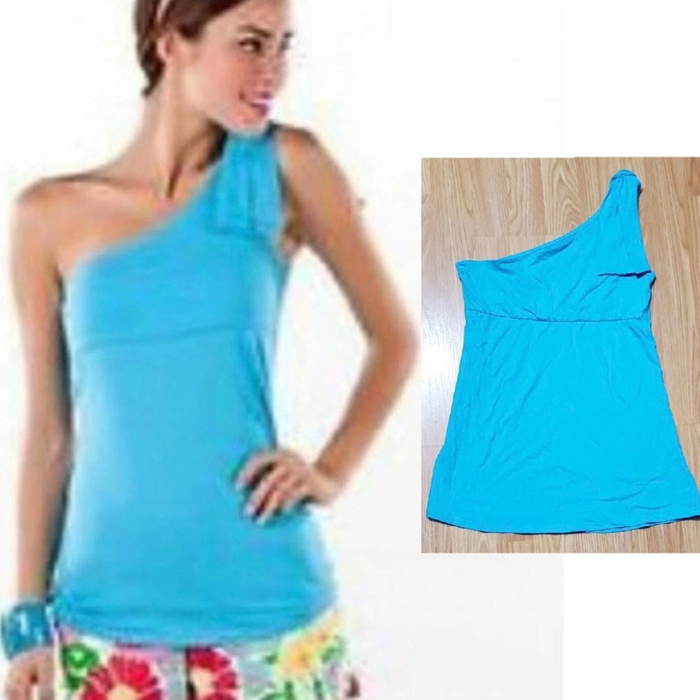 Lilly Pulitzer Teal Pima Cotton Top